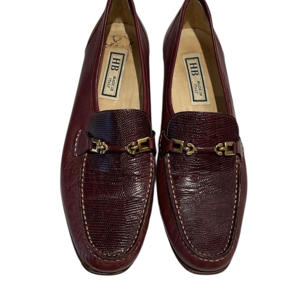 HB Italian women’s Soft Leather  Loafers Vibram Soles Size 9.5